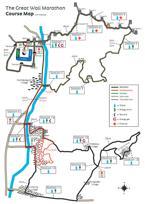 RECORRIDO Maratón de la Gran Muralla China 2025