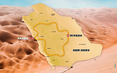 RALLY DAKAR 2026 MAPA