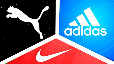 Under Armour, Adidas, Nike, Puma