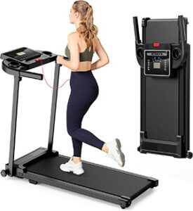 Zeporix Cinta de Correr Plegable Andar - Caminadora Electrica para Casa con Pantalla LED Treadmill for Home 3 en 1 Walking Pad Compact Portable Under Desk Running para el hogar y la Oficina 100KG 