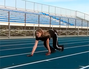 chica precticando Quadrobics