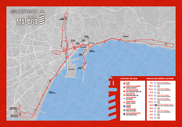 Maratón de Málaga 2025 recorrido