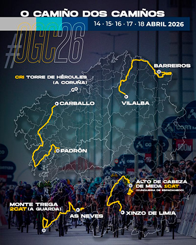 O Gran Camiño 2026 recorrido
