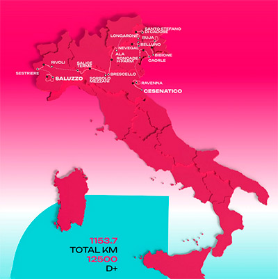giro d'italia women 2026 route