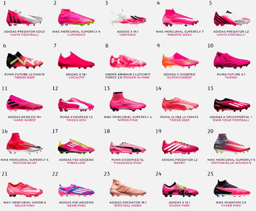 Pink Boots 026 World Cup