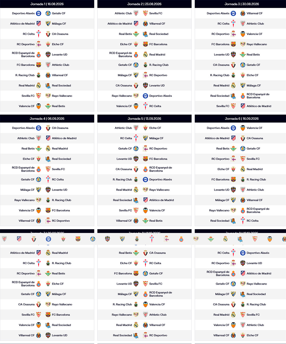 LaLiga 2026/2027