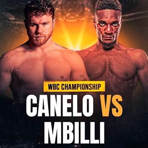 Canelo Álvarez y Christian Mbilli