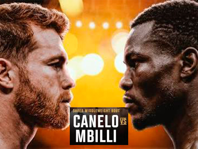 Canelo Álvarez y Christian Mbilli