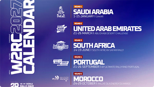 Calendario W2RC 2027
