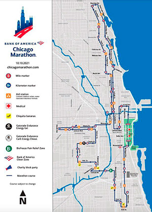 Recorrido Maratón de Chicago 2026