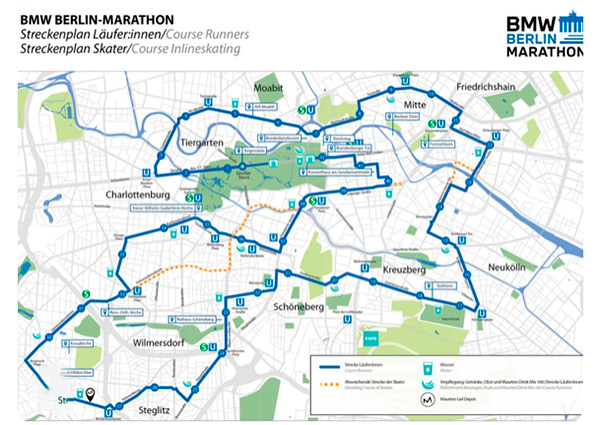Recorrido del Maratón de Berlín 2026
