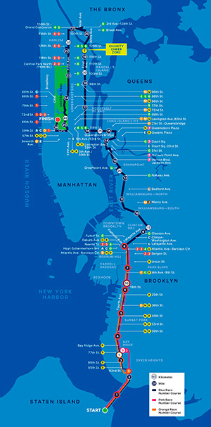 recorrido Maratón de Nueva York 2026