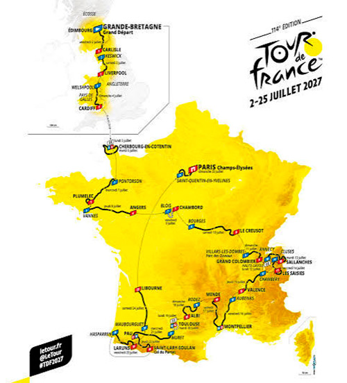 recorrido Tour de Francia 2027